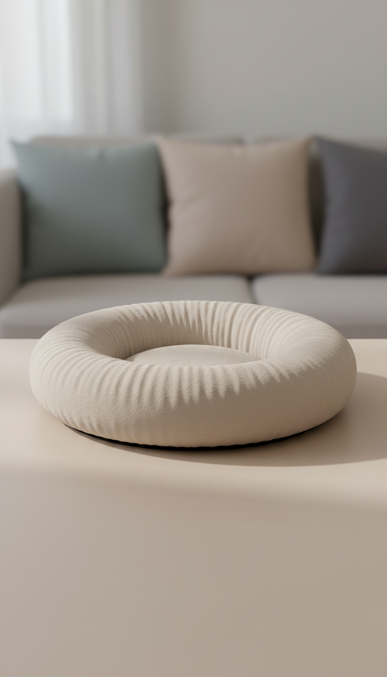 Minimalist Microfiber Cat Bed Cloud-Like Cushion